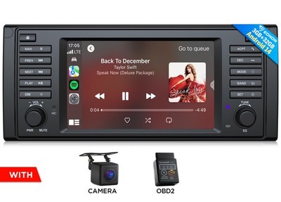 OBD+Eonon For BMW E39 E39X7 Android 14 Radio Car GPS Sat Nav CarPlay Stereo WiFi