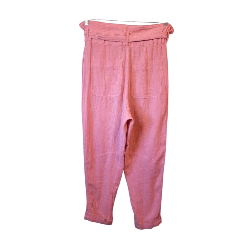 Pantalones Corsé Para Mujer IRO Rosa Harmony Gasa Algodón Talla 34/ EE. UU. 2 Foto 3 de 4