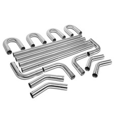 16 Pcs 2.5 Inch Stainless Steel Diy Custom Exhaust Tubing Mandrel Bend Pipe