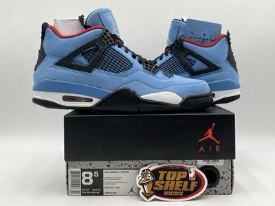 DS New Nike Air Jordan Retro 4 Travis Scott Cactus Jack 2018 Size 8.5 Authentic 