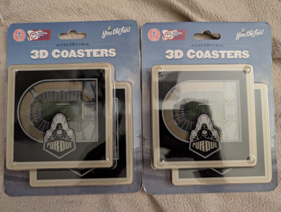 Purdue Football Ross Ade Stadium 3D Coasters - Set of 4 NCAA Stadiumview