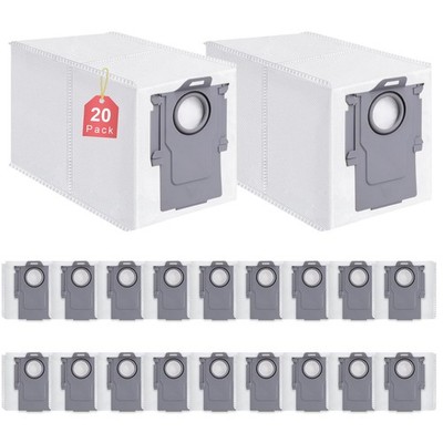 20 Pack Dust Bags for Roborock Q revo, Qrevo S, Qrevo Plus, Qrevo Master, S8 ...