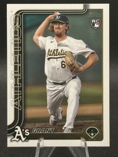 2025 Topps 634 Grant Holman Athletics Rookie