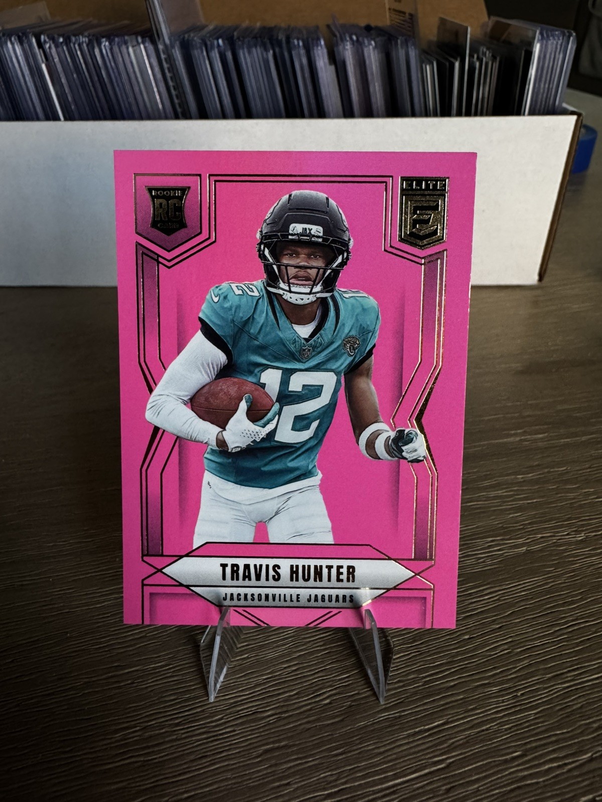 2025 Panini Donruss Elite - Rookies Travis Hunter #114 Pink Ink (RC)
