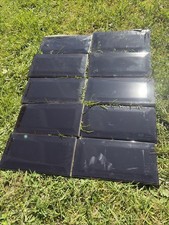 Glossy Black Ceramic Subway Metro Tile 100x200mm with Bevelled Edge