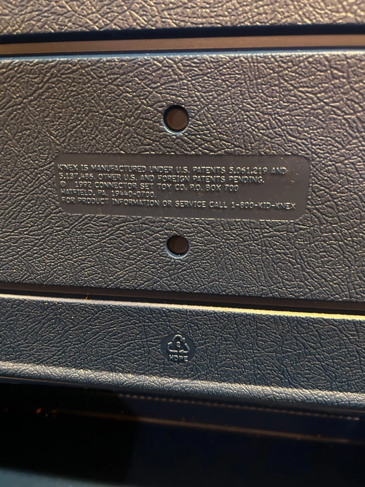 K'NEX  Blue Hard Box Carrying Case. - Image 3 of 3