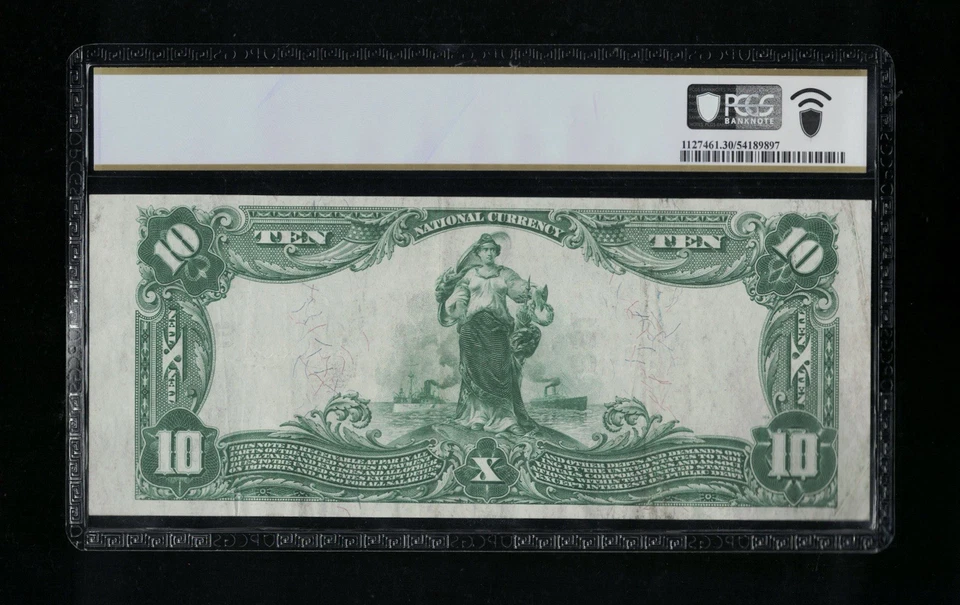 SC 1902 $10 Fr.624 National Park Bank New York Ch. # (E) 891 PCGS 30 VF (914) - Image 3 of 4