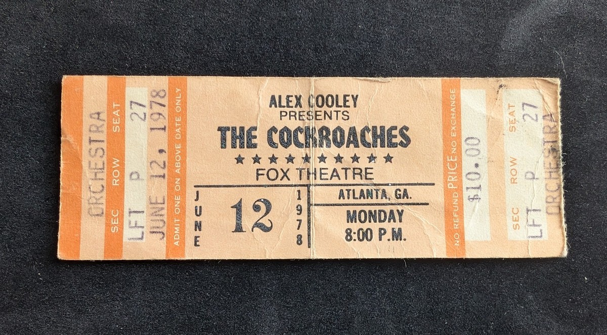 THE ROLLING STONES Cockroaches June 12 1978 ATLANTA, GA FOX