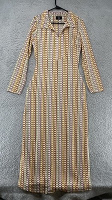 VICI Maxi Crochet Dress Womens Medium Sheer Side Slit Beach Pool Coverup