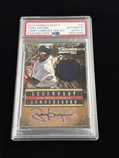 2014 Panini Tony Gwynn /10 Legendary Lumberjacks Patch PSA DNA AUTO 10