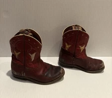Vintage Children's  Cowboy Boots, Red Leather,  Mid 1950’s, O’Sullivan’s  Heels