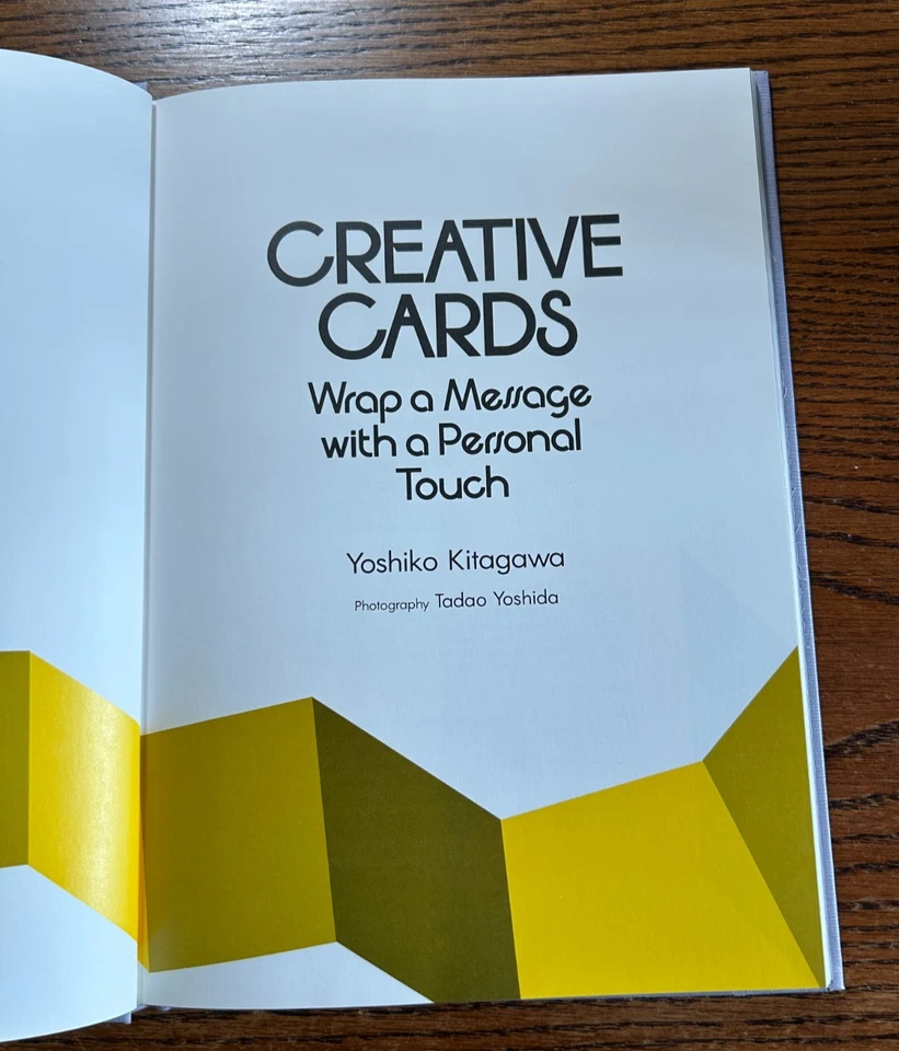 Vintage 1987 First Edition HC w/ Dust Jacket Creative Cards by Yoshiko Kitagawa - Image 4 of 4