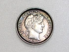 1892-P 10C BARBER SILVER DIME TONED