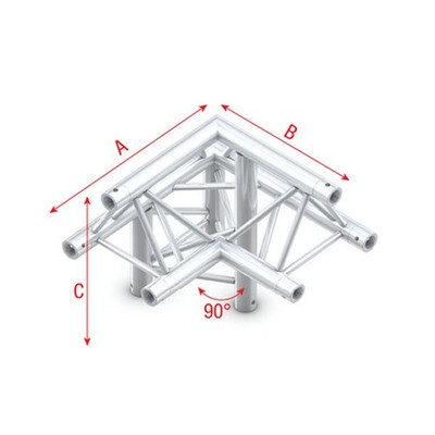 Milos Pro-30 Triangle G Truss   Ecke 3-Punkt Traverse 0,5m Veranstaltung Licht