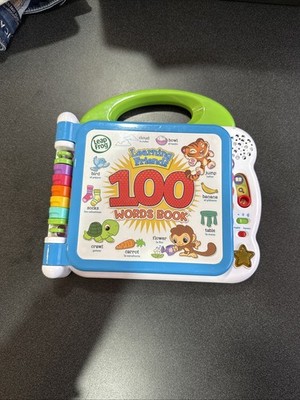 Leap Frog Learning Friends 100 Words Book Electronic Educational Tablet Green