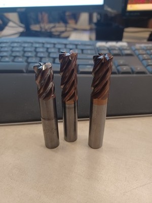 Lot Of 3 Helical HEV-SR-50500-R.030 5Flute End Mill