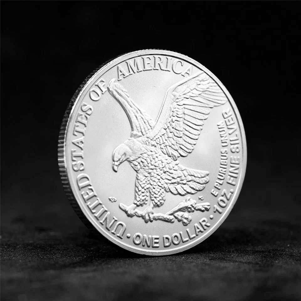 Серебряная монета $1 американский орел 2025 1 унция чистота 999 BU - Изображение 3 из 4