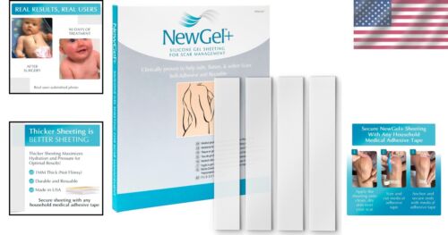 Advanced Silicone Scar Treatment Sheets - Medical Grade for All Scars, 4 Count - Picture 2 of 11
