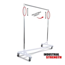 Only Hangers Industrial Strength Z Rack with Built-in Height Extensions - Decora