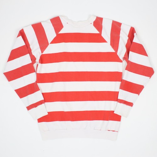 Sudadera vintage para hombre grande de Londres a rayas crew hecha en EE. UU. - Imagen 2 de 6
