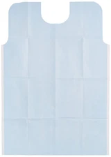 TIDI Everyday Specialty Bibs, Blue, 29" X 42" (Pack of 50) - Waffle Embossed - T