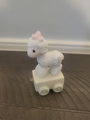 Precious Moments Train Lamb Age 1 Happy BirthdayLittle Lamb Enesco VTG In Box