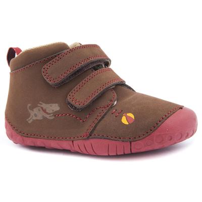 Start Rite Fetch Kleinkind Baby Jungen UK 2 F braune weiche Leder-Stiefeletten zum Kleben