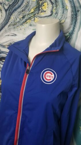 Womens M G-III By Carl Banks MLB Chicago Cubs Baseball Windbreaker Jacket New - 第 1/6 張圖片