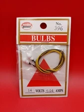 Model Power 2 White Light Bulbs Lampe 14 Volts #396