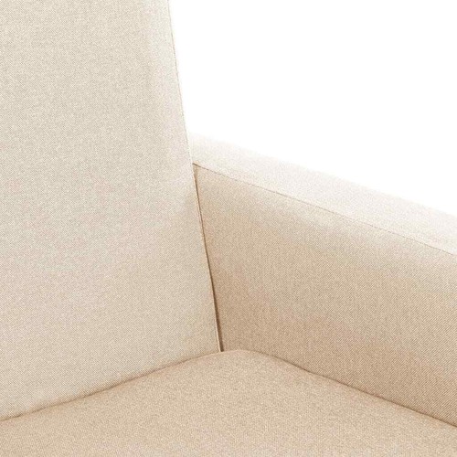 Fabric Rocking Chair Lounge Living Room Nursery Bedroom Accent Armchair Cream - Picture 6 of 9