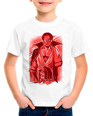 Red Hair Corsair Kinder T-Shirt cosplay strohhutbande piraten thousand sunny