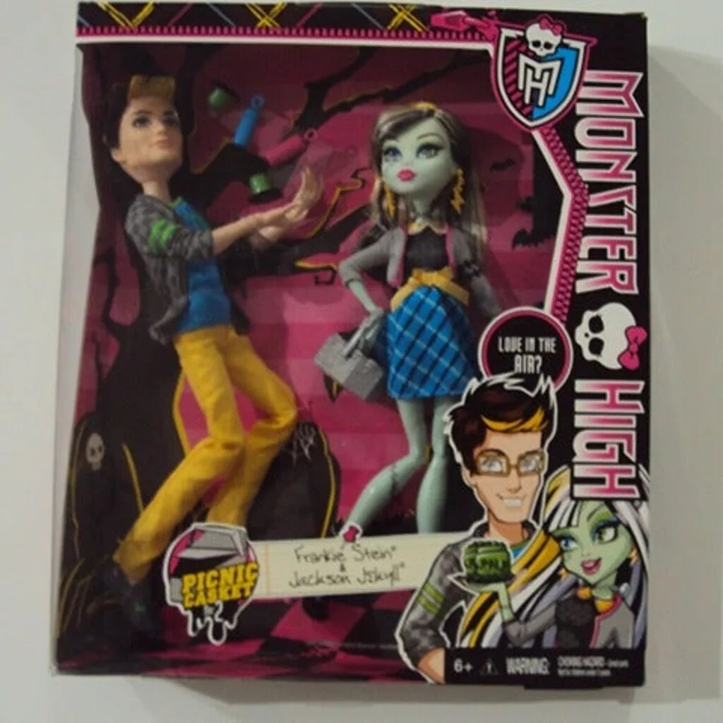 Monster High Picnic Casket FRANKIE STEIN & JACKSON JEKYLL 2-Pack
