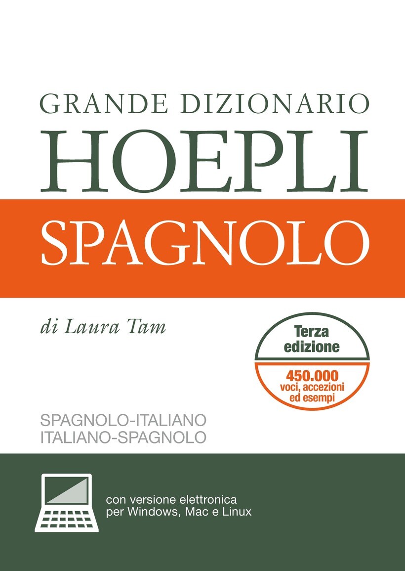 GRANDE DIZIONARIO HOEPLI SPAGNOLO. SPAGNOLO-ITALIANO, ITALIANO-SPAGNOLO. EDIZ.