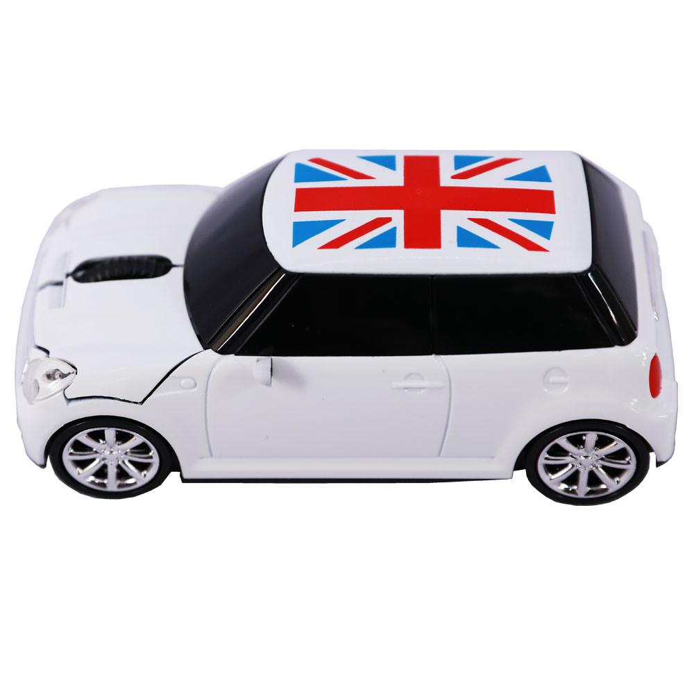ミニクーパー ミニカー、ストラップ、マウス 2.4Ghz USB Wireless Mouse Mini Cooper Car On UniIon Jack mice for