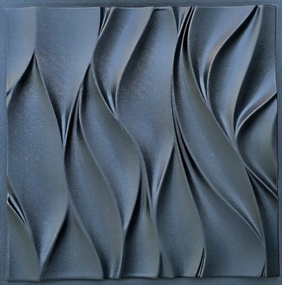 2pcs Panels Wall ABS Stone Art Plastic Mold Decor 3D Plaster Tile Form Design