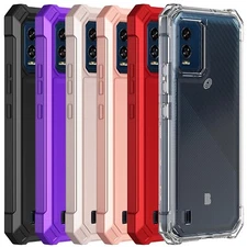 For BLU View Speed 5G Phone Case 2 Layer Protection Corners TPU Bumper Cover