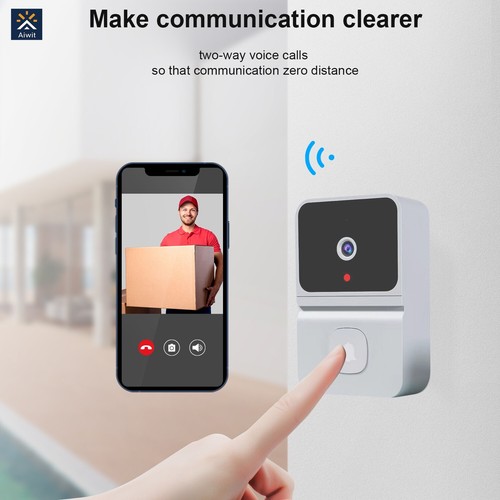 Smart Wireless WiFi Video Doorbell Phone Camera Door Bell Ring Intercom Security - Picture 5 of 6
