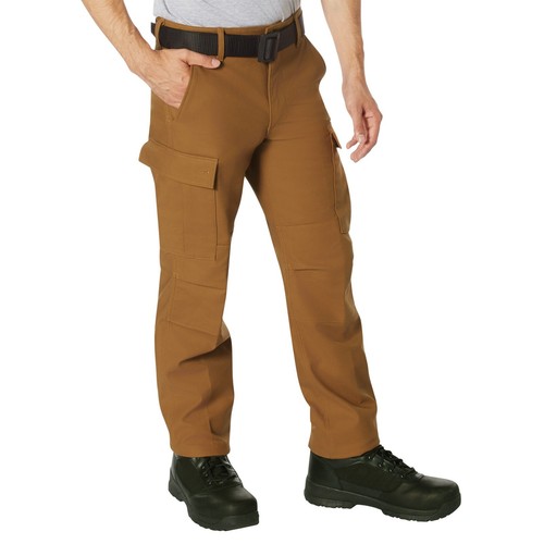 Men's Active Flex Fleece Lined Canvas Work Pants in Black or Work Brown - 第 8/17 張圖片