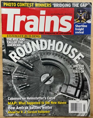 TRAINS Magazin März 2010 Roundhouses, R.J. Corman Railpower, New Haven Karte