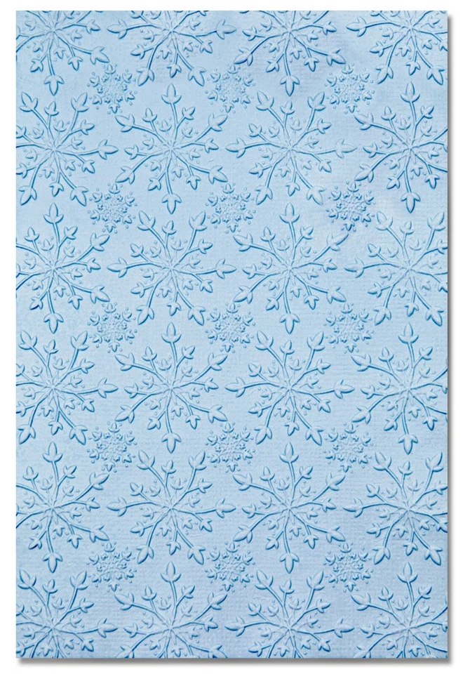 Sizzix Snowflakes #2 3D Embossing folder #665761 Retail $12.99 by Kath Breen - Image 3 of 3