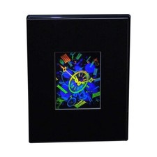 SOPORTE DE ESCRITORIO con imagen de holograma de tiempo 3D (grande), película tipo REPUJADO coleccionable