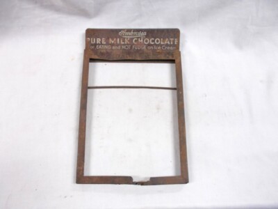 1908? Lid/Cover (POOR CONDITION) to Display Store Chocolates Container