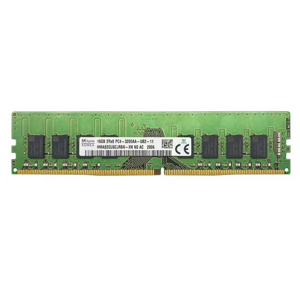 Hynix 32GB 2X16GB DDR4 3200MHz PC4-25600 2RX8 UDIMM Memory Ram HMA82GU6CJR8N-XN - Image 2 of 4