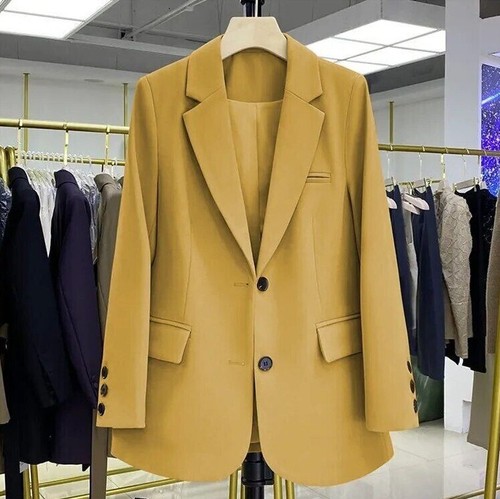 Blazer Women's Coat Relaxed Oversized Long Jacket Women Sleeve Suit *20% OFF* - Picture 23 of 25