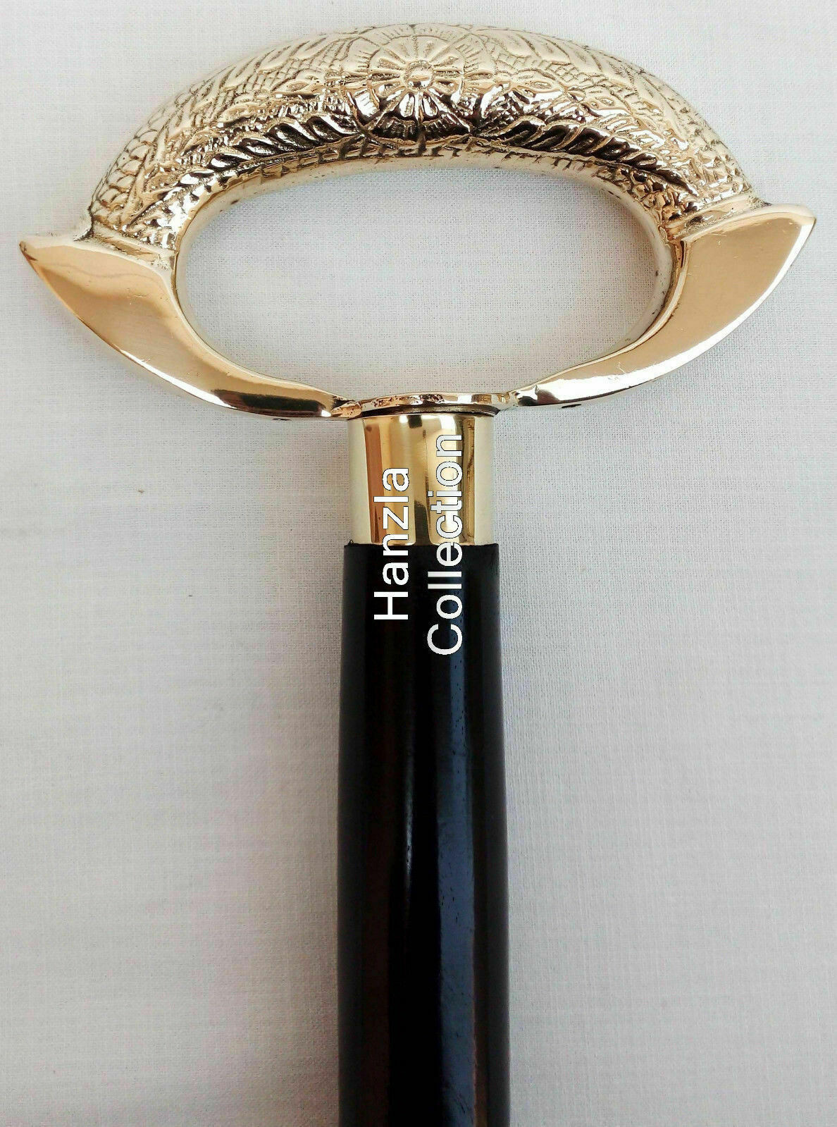 Solid Brass Steapunk Ring Head Handle Vintage Loo… - image 3