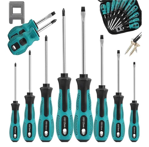 10pcs Screwdriver Set,Heavy Duty Chrome Vanadium Steel Made.