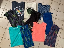 NWT Boy's Size 18 SPRING SUMMER Shorts Tops Clothing LOT Outfits BRAND NAMES NEW