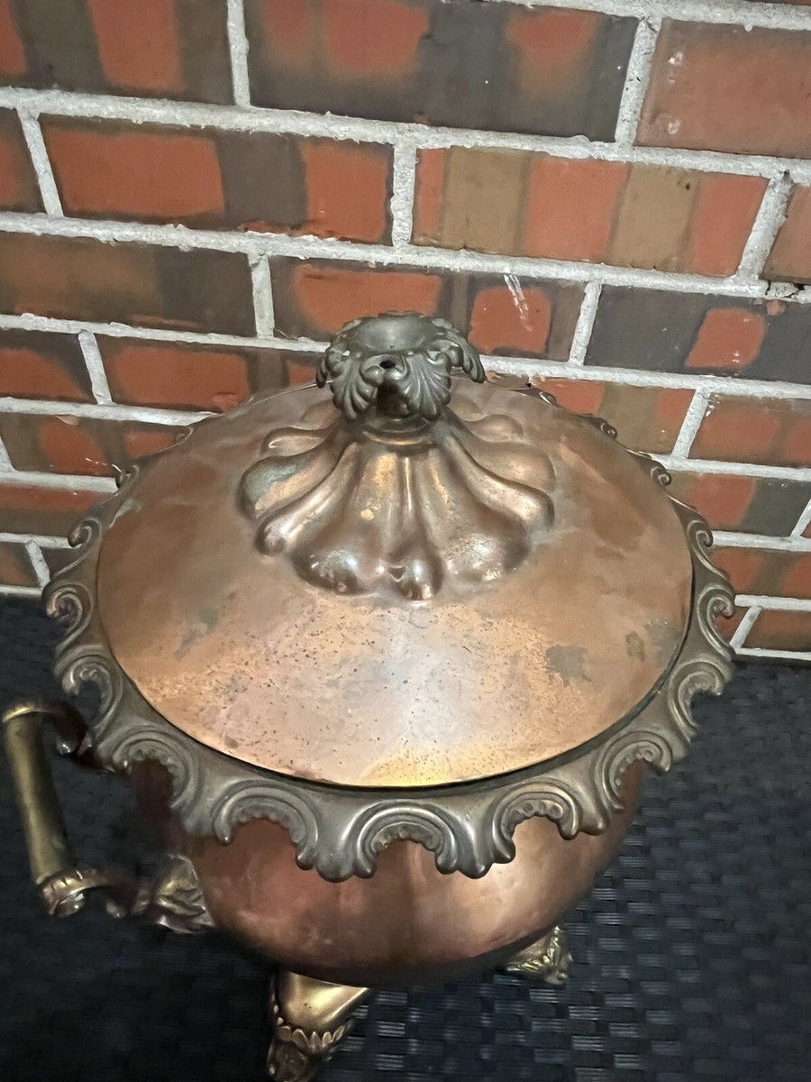 🫖 VICTORIAN Copper & Brass Samovar/teapot JS Pyrke & Sons