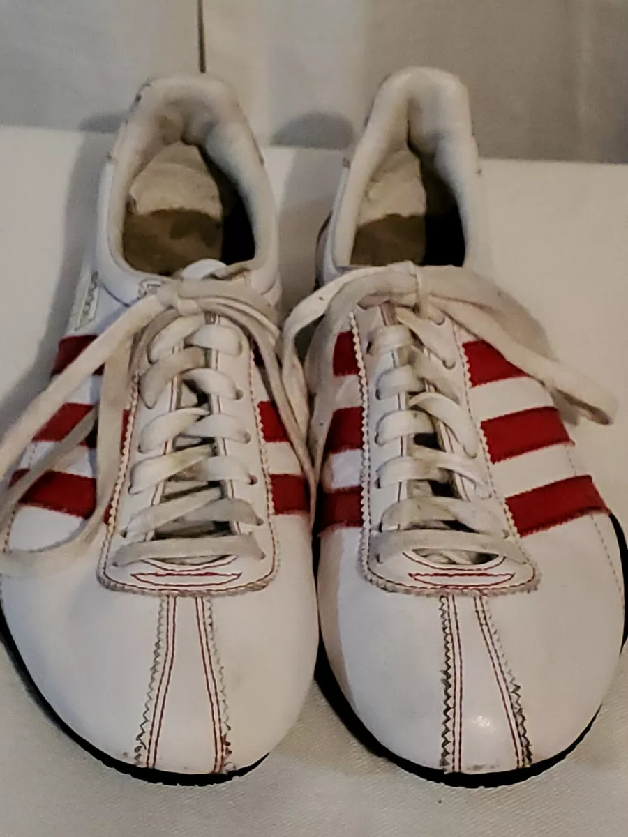 Adidas Titan Womens Trainers Racers Driving Shoes 2004 White Red Leather | eBay