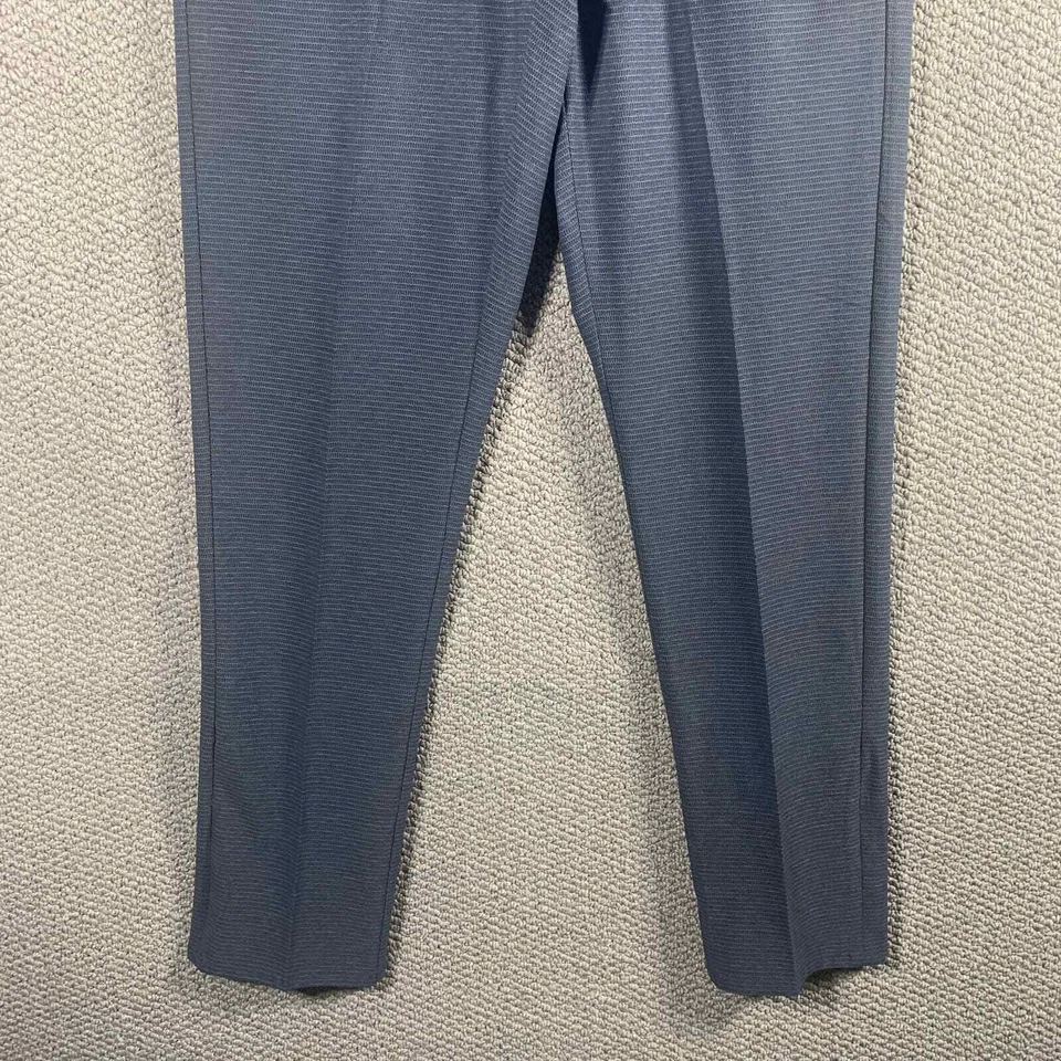 Pantalones de vestir Hickey Freeman para hombre talla 30X32 gris pierna recta bolsillos frente plano Foto 3 de 4